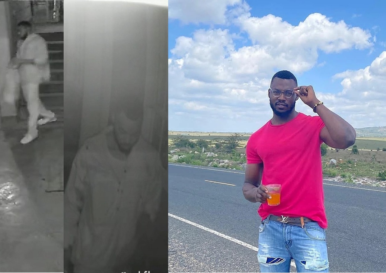 IG Model Collins Situma Caught on CCTV Stealing Laptop