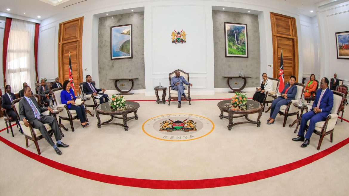 President William Ruto meeting with Chief Justice Martha Koome