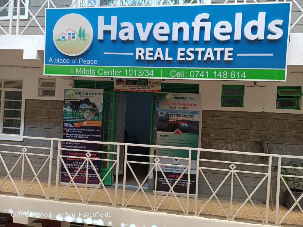 Havenfields Real Estate Ltd offices. PHOTO/Havenfields Real Estate/Facebook