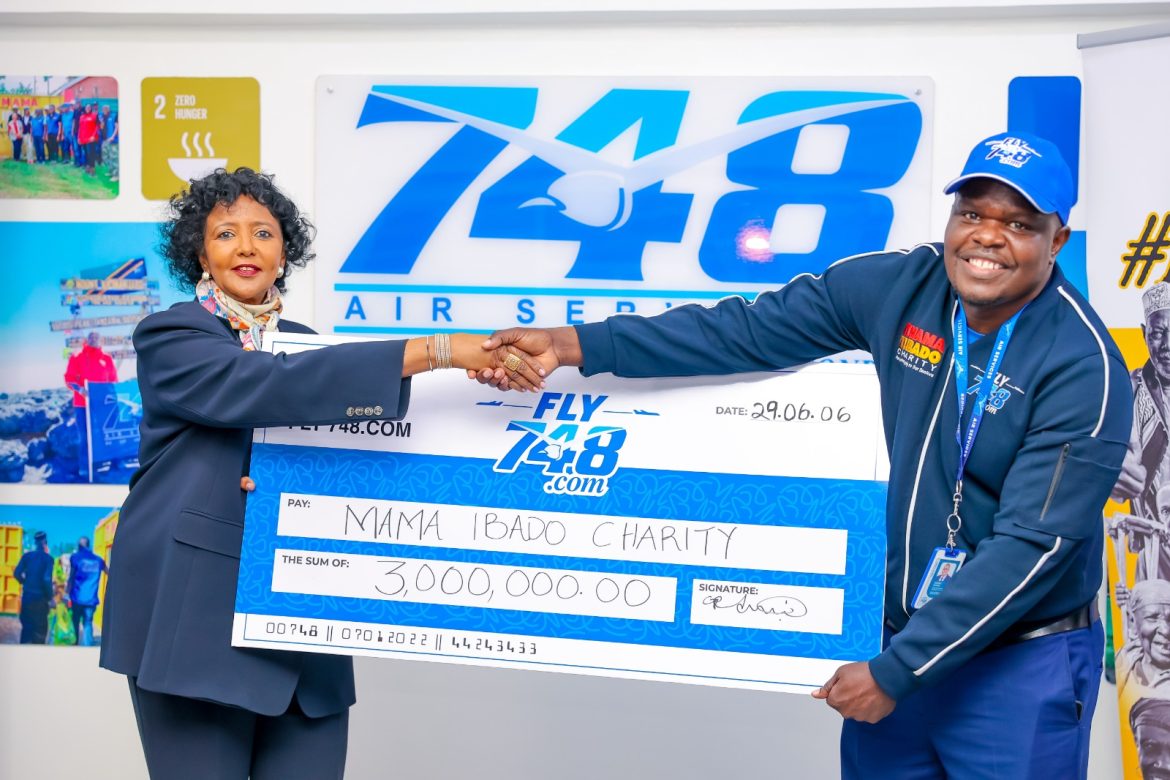 Fly748 and Mama Ibado Charity partnership