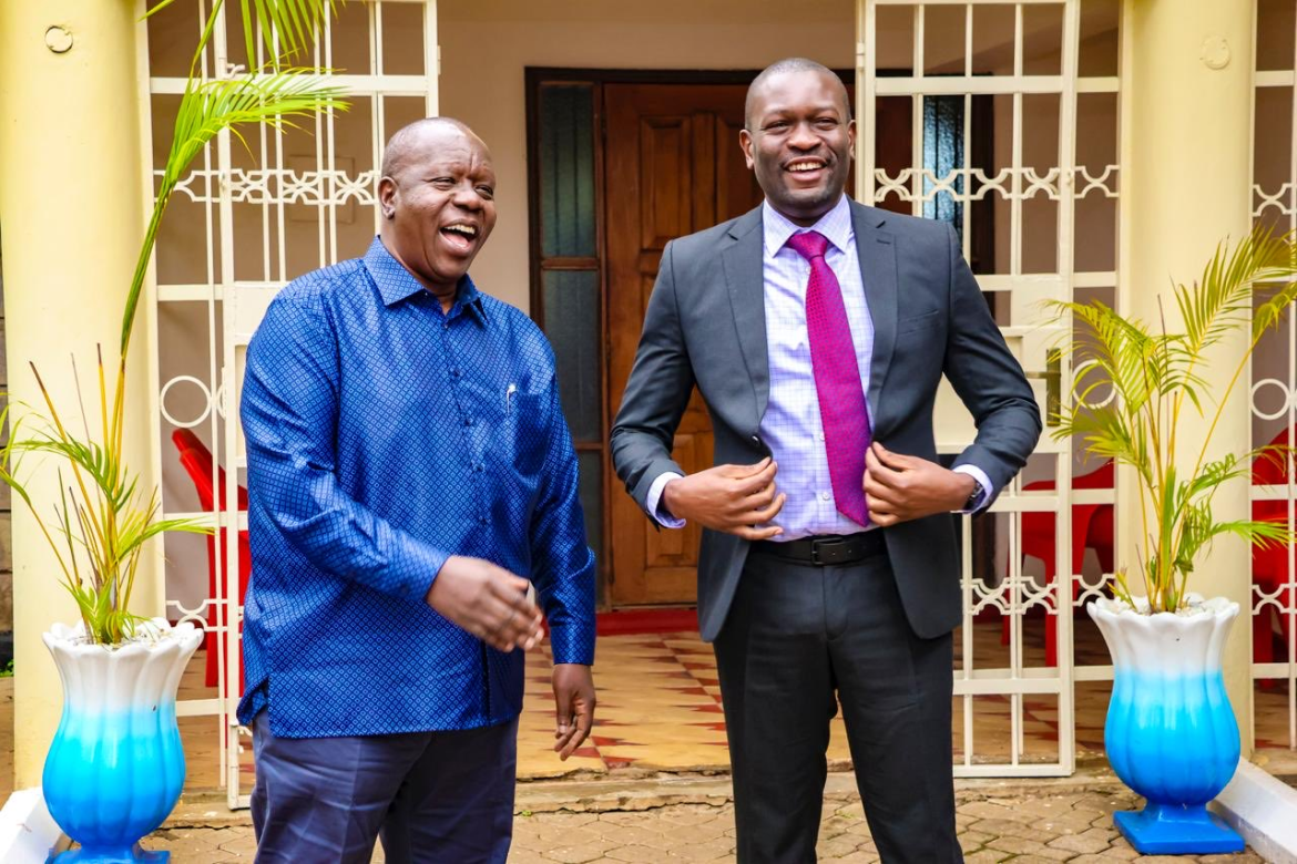 Fred Matiang'i with Senator Edwin Sifuna during their meeting on Wednesday, July 22, 2026. PHOTO/Fred Matiang'i/X